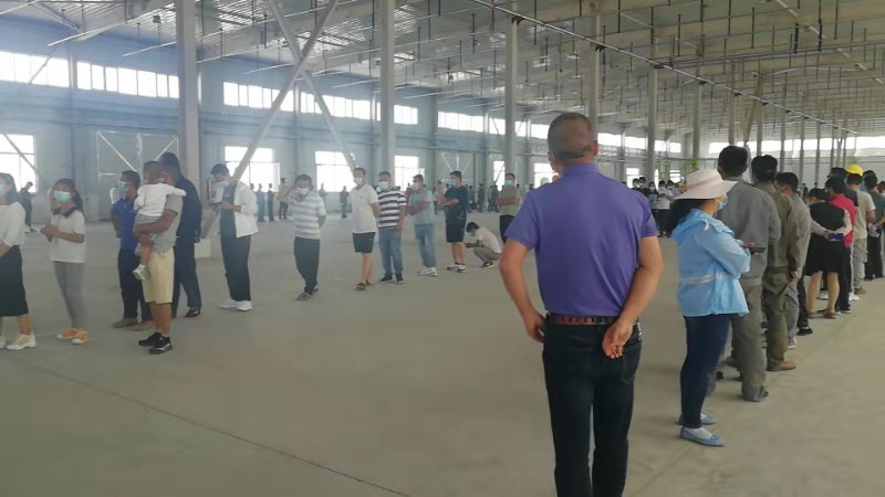 新疆塑料模具廠(chǎng)員工核酸檢測